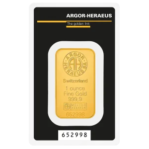 Argor-Heraeus 1 унция златно кюлче – цена