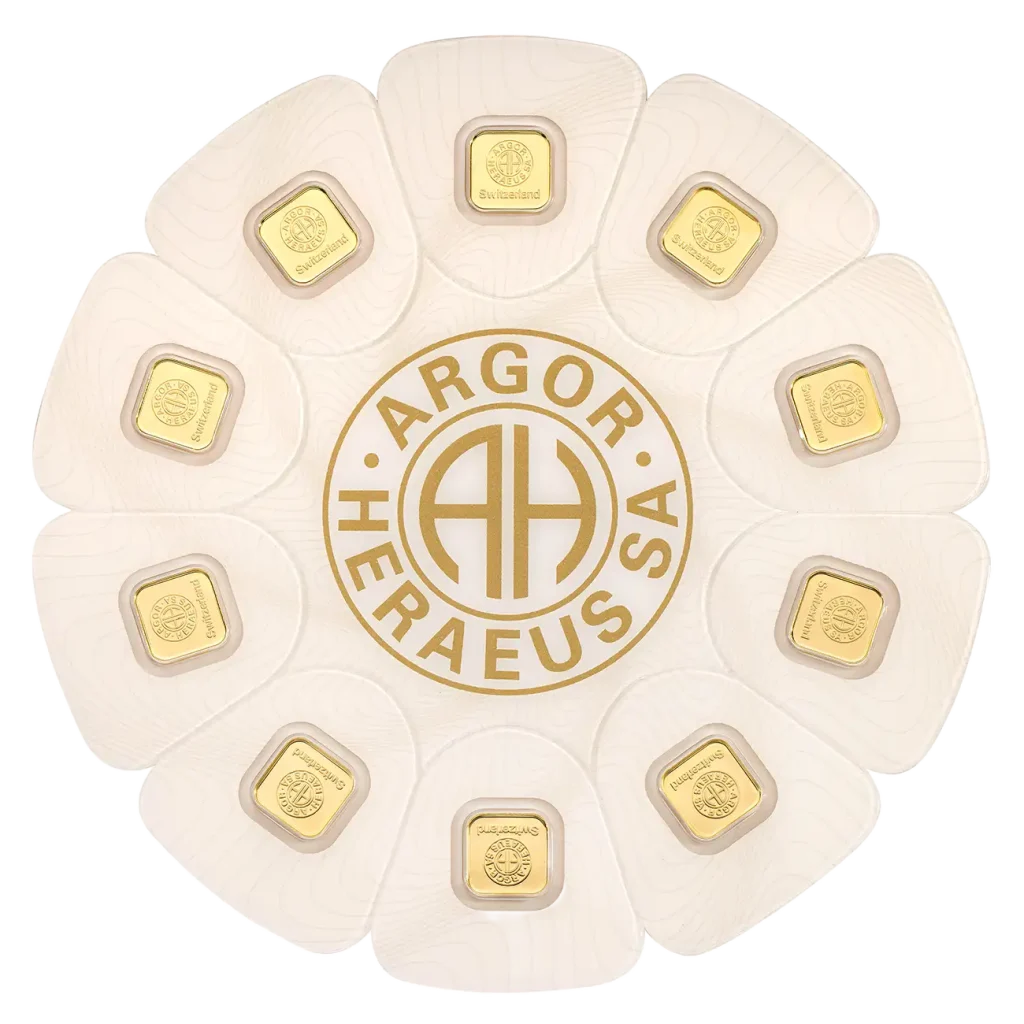 Argor-Heraeus 10×1 грама Златно кюлче Златни Семена