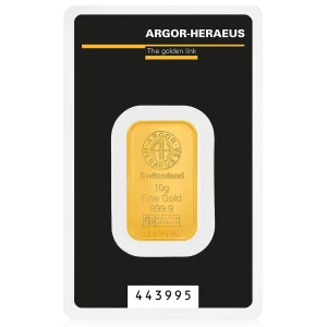 Argor-Heraeus 10 грама Златно кюлче – цена