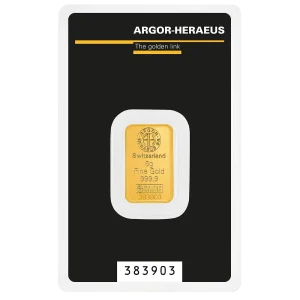 Argor-Heraeus 5 грама златно кюлче – цена