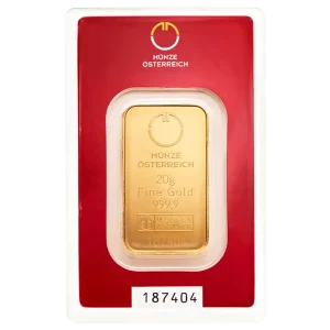 Austrian Mint 20 грама златно кюлче – цена