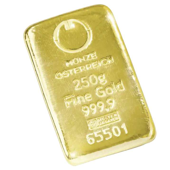 Austrian Mint 250 грама златно кюлче
