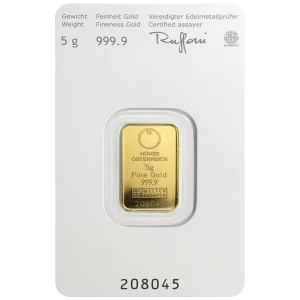 Austrian Mint 5 грама златно кюлче – цена