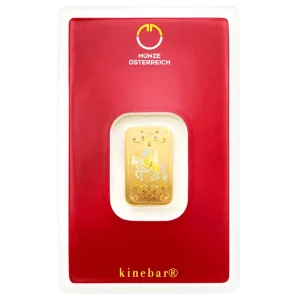 Austrian Mint 5 грама златно кюлче KineBar дизайн — цена и характеристики