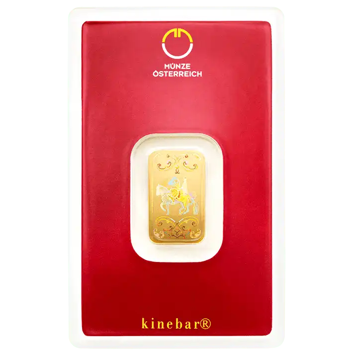 Austrian Mint 5 грама златно кюлче KineBar дизайн