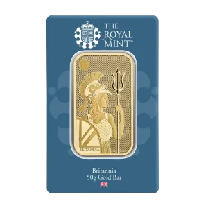 Britannia 50 грама златно кюлче от The Royal Mint – цена