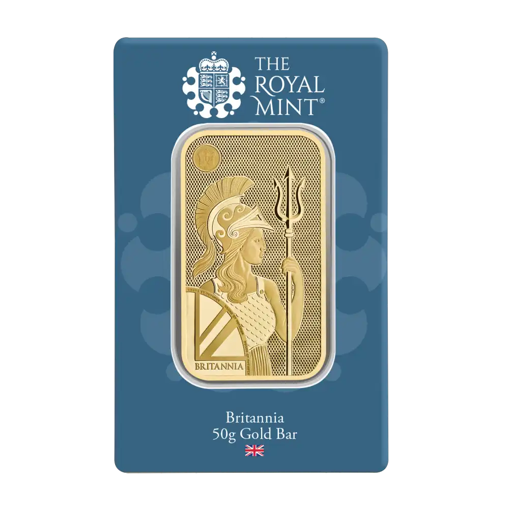 Britannia 50 грама златно кюлче от The Royal Mint