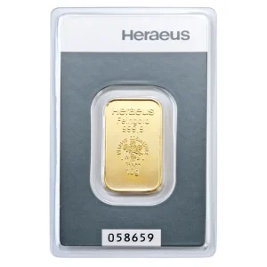 Heraeus 10 грама златно кюлче – цена