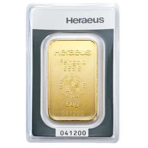 Heraeus 50 грама златно кюлче – цена