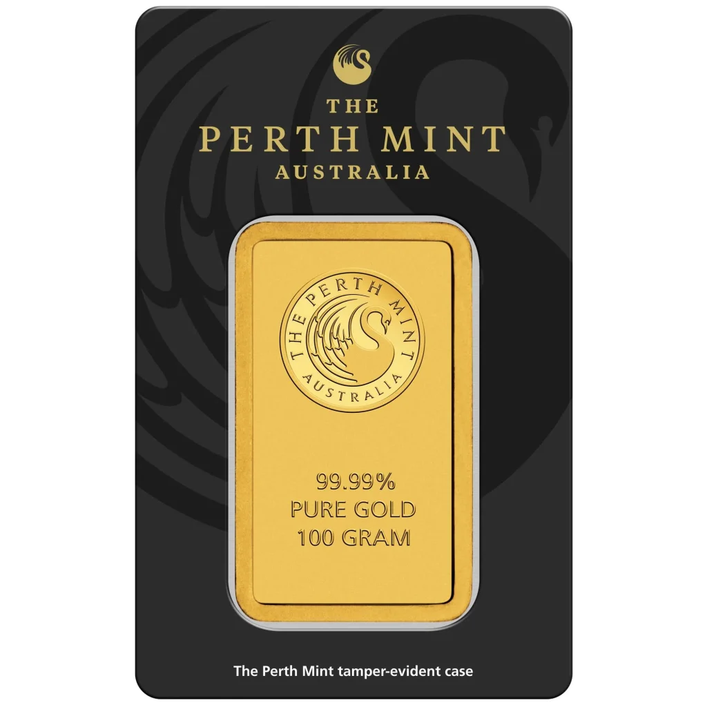 The Perth Mint 100 грама златно кюлче