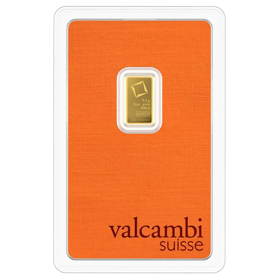 Valcambi 0.5 грама Златно кюлче
