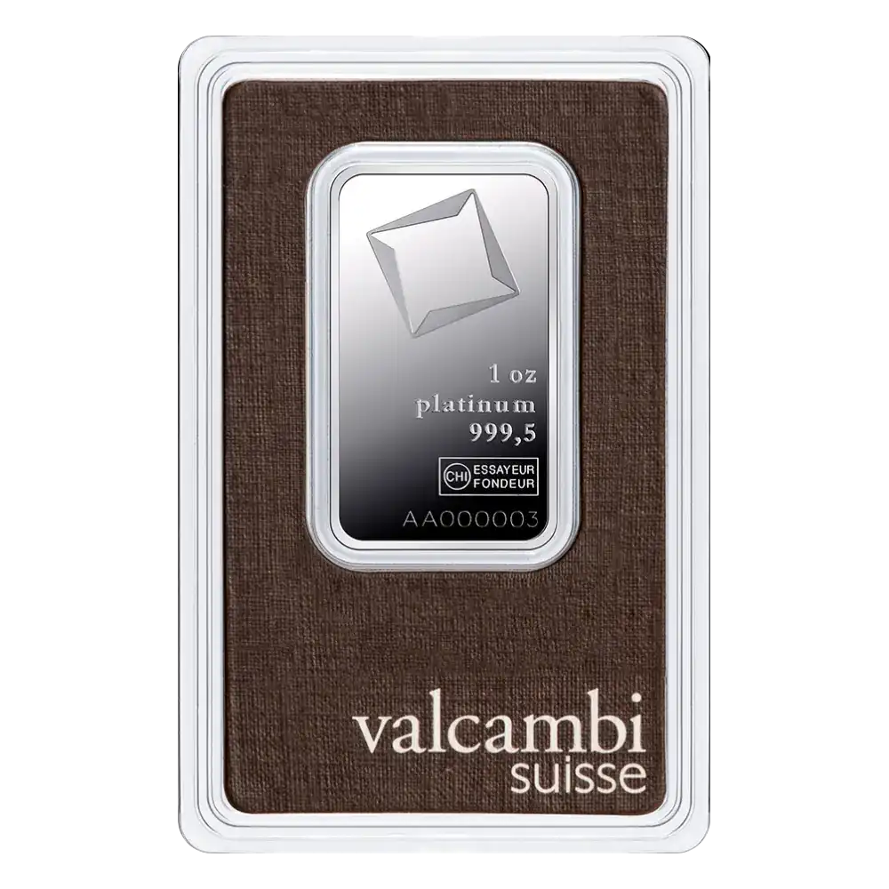 Valcambi 1 унция Платина кюлче