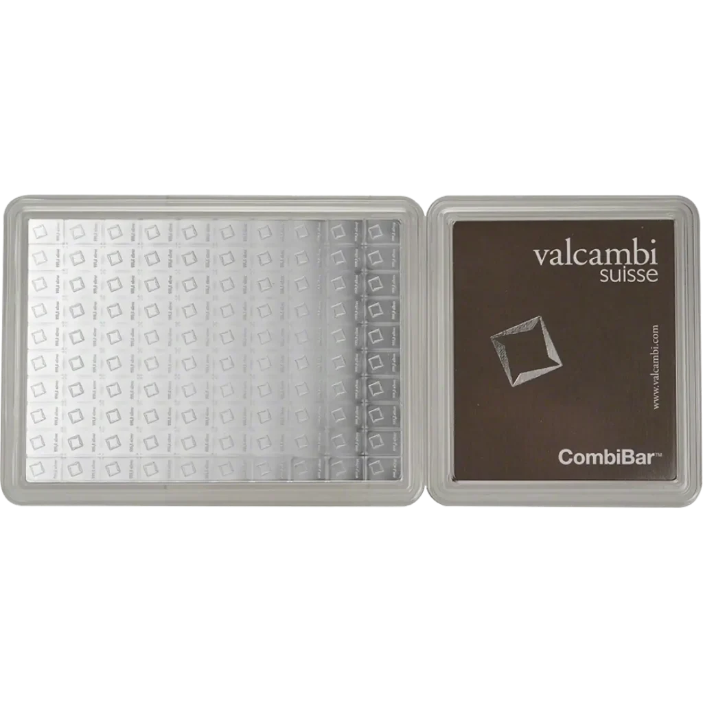 Valcambi 100 x 1g CombiBar сребърно кюлче