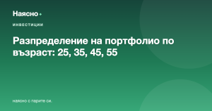 Разпределение на портфолиото по възраст: 25, 35, 45, 55 — примерни модели